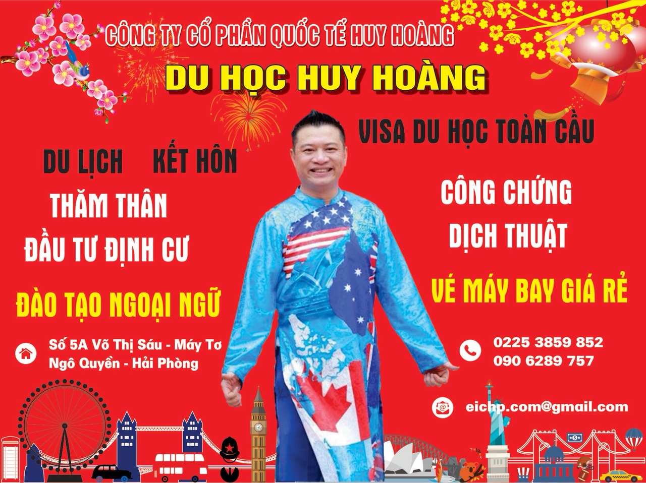 Du học Huy Hoàng thông báo lịch nghỉ Tết Nguyên Đán 2018